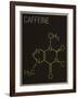 Caffeine Molecule Art Print Poster-null-Framed Art Print