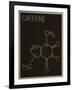 Caffeine Molecule Art Print Poster-null-Framed Art Print