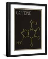 Caffeine Molecule Art Print Poster-null-Framed Art Print