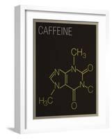 Caffeine Molecule Art Print Poster-null-Framed Art Print