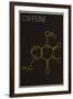 Caffeine Molecule-null-Framed Art Print