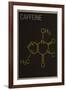 Caffeine Molecule-null-Framed Art Print