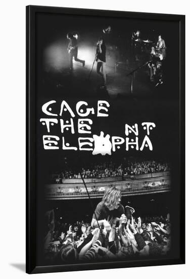 Cage The Elephant- 2 Live Pics-null-Lamina Framed Poster