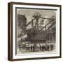 Cage Thrown Up into the Head-Gear at the Pit's Mouth by the Explosion at the Oaks Colliery-null-Framed Giclee Print