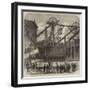 Cage Thrown Up into the Head-Gear at the Pit's Mouth by the Explosion at the Oaks Colliery-null-Framed Giclee Print