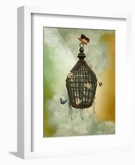 Cage-justdd-Framed Art Print