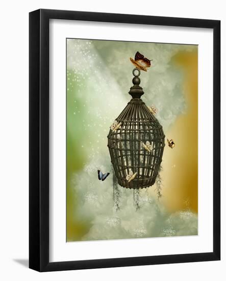 Cage-justdd-Framed Art Print