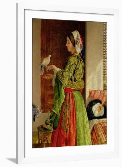 Caged Doves-John Frederick Lewis-Framed Giclee Print