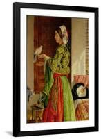 Caged Doves-John Frederick Lewis-Framed Giclee Print