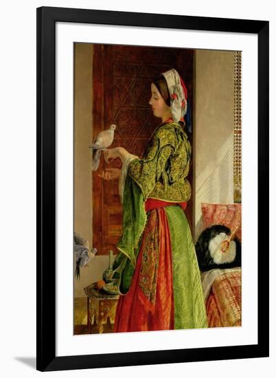 Caged Doves-John Frederick Lewis-Framed Giclee Print