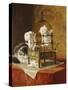 Caged Kittens-Henriette Ronner-Knip-Stretched Canvas