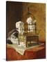 Caged Kittens-Henriette Ronner-Knip-Stretched Canvas