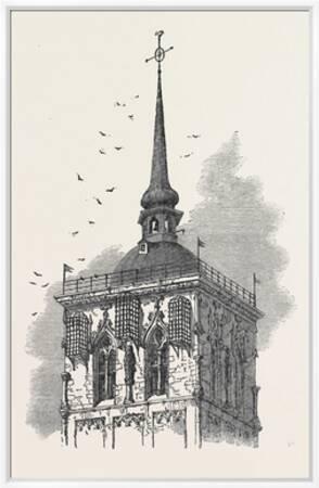 Cages on the Tower of Lamberti Church Münster in Which the Remains of John  of Leyden Knipperdoling ' Giclee Print | AllPosters.com