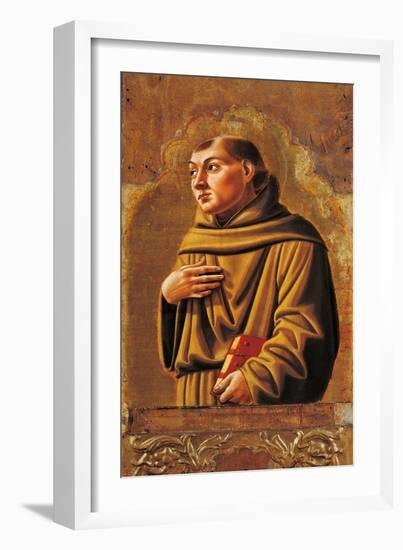 Cagli Polyptych, St. Anthony of Padua-l'Alunno di Liberatore-Framed Art Print