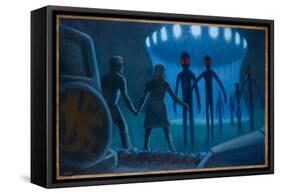 Cahill UFO Abduction-Michael Buhler-Framed Stretched Canvas