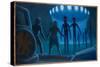 Cahill UFO Abduction-Michael Buhler-Stretched Canvas