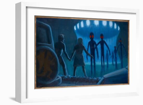 Cahill UFO Abduction-Michael Buhler-Framed Art Print