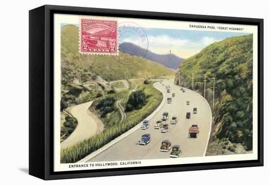 Cahuenga Pass, Coast Highway-null-Framed Stretched Canvas
