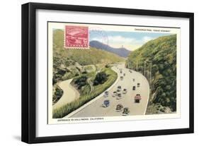 Cahuenga Pass, Coast Highway-null-Framed Art Print