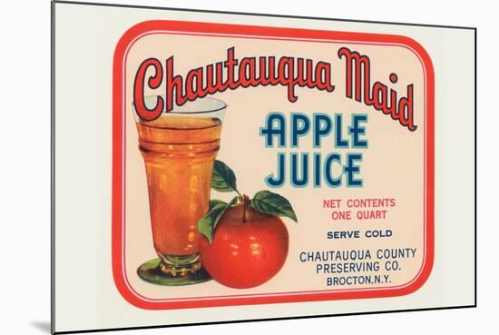 Cahutauqua Maid Apple Juice-null-Mounted Art Print