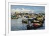 Cai Rang Floating Market at the Mekong Delta, Can Tho, Vietnam, Indochina, Southeast Asia, Asia-Yadid Levy-Framed Photographic Print