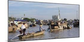 Cai Rang Floating Market, Can Tho, Mekong Delta, Vietnam, Indochina, Southeast Asia, Asia-Ian Trower-Mounted Photographic Print