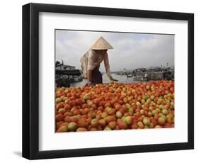 Cai Rang Floating Market on the Mekong Delta, Can Tho, Vietnam, Indochina, Southeast Asia-Andrew Mcconnell-Framed Photographic Print