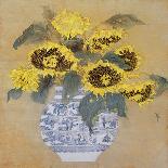 Golden Flowers-Cai Xiaoli-Mounted Giclee Print