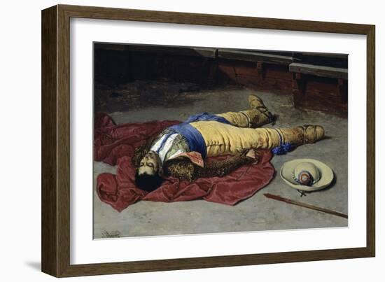 Caida Mortal, 1863-Jose Maria Chavez Ortiz-Framed Giclee Print