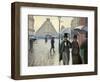 Caillebotte, Paris Street, a Rainy Day-null-Framed Giclee Print