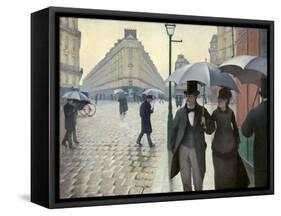 Caillebotte, Paris Street, a Rainy Day-null-Framed Stretched Canvas