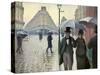 Caillebotte, Paris Street, a Rainy Day-null-Stretched Canvas