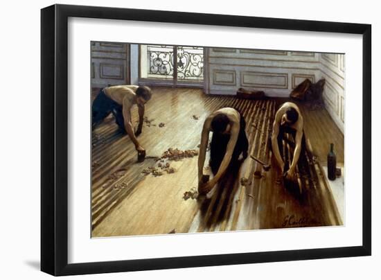 Caillebotte: Planers, 1875-Gustave Caillebotte-Framed Giclee Print