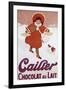 Cailler Orange Coat Little Girl-null-Framed Premium Giclee Print