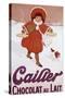 Cailler Orange Coat Little Girl-null-Stretched Canvas