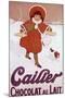 Cailler Orange Coat Little Girl-null-Mounted Giclee Print