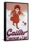 Cailler Orange Coat Little Girl-null-Framed Stretched Canvas