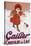 Cailler Orange Coat Little Girl-null-Stretched Canvas