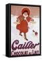 Cailler Orange Coat Little Girl-null-Framed Stretched Canvas