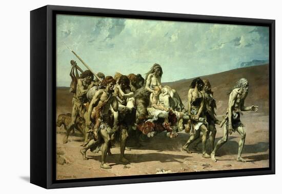 Cain, 1880-Fernand Cormon-Framed Stretched Canvas