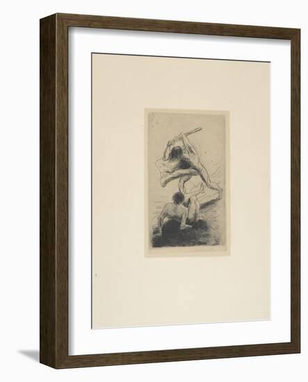 Cain and Abel, 1886-Odilon Redon-Framed Giclee Print