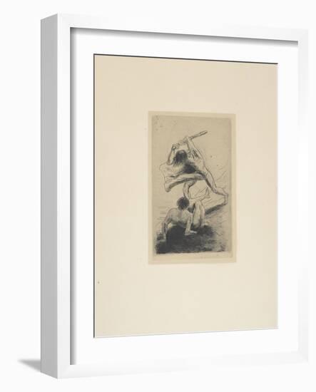 Cain and Abel, 1886-Odilon Redon-Framed Giclee Print