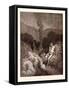 Cain and Abel Offering their Sacrifices-Gustave Dore-Framed Stretched Canvas