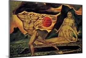 Cain Fleeing-William Blake-Mounted Art Print