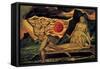 Cain Fleeing-William Blake-Framed Stretched Canvas