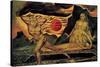 Cain Fleeing-William Blake-Stretched Canvas