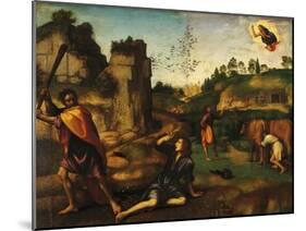 Cain Killing Abel, 1510-1515-Mariotto Albertinelli-Mounted Giclee Print