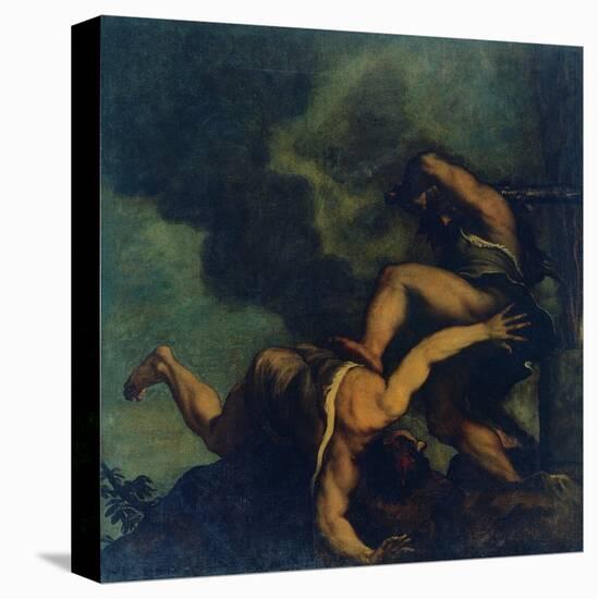 Cain Kills (His Brother) Abel-Gino Boccasile-Stretched Canvas