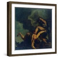 Cain Kills (His Brother) Abel-Gino Boccasile-Framed Giclee Print