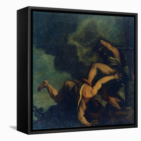 Cain Kills (His Brother) Abel-Gino Boccasile-Framed Stretched Canvas